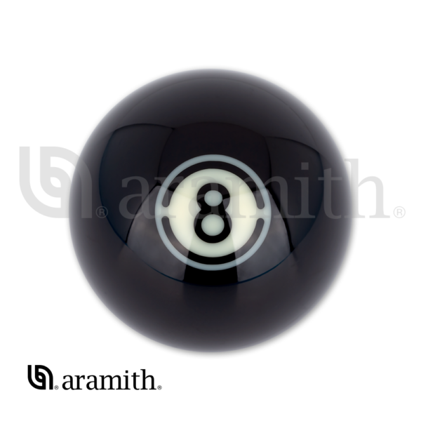 Aramith BLACK Replacement Ball – #8 | Golden Break Billiards